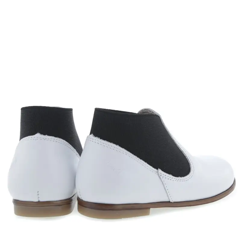 Emel White Black Slip On Bootie - Image 3