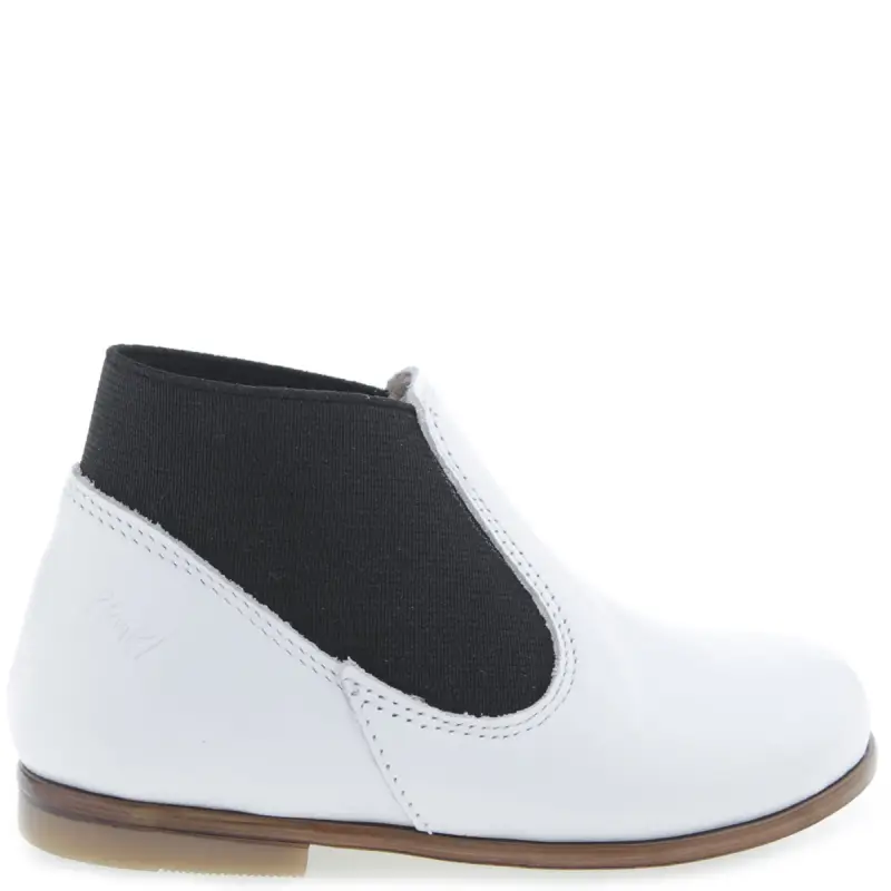 Emel White Black Slip On Bootie - Image 4