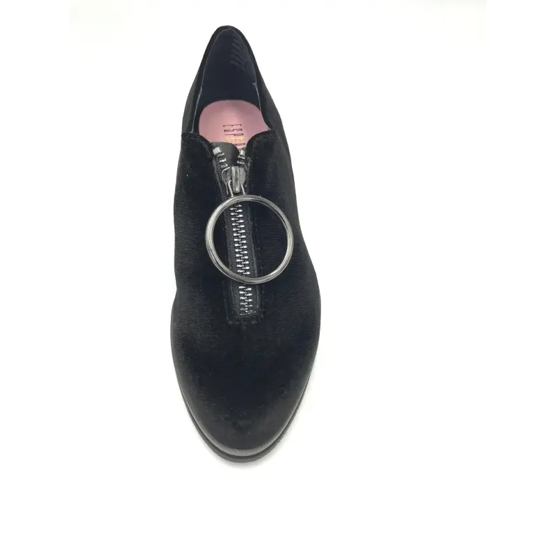 Esporre Bryn  Black Velvet Front Zipper - Image 3