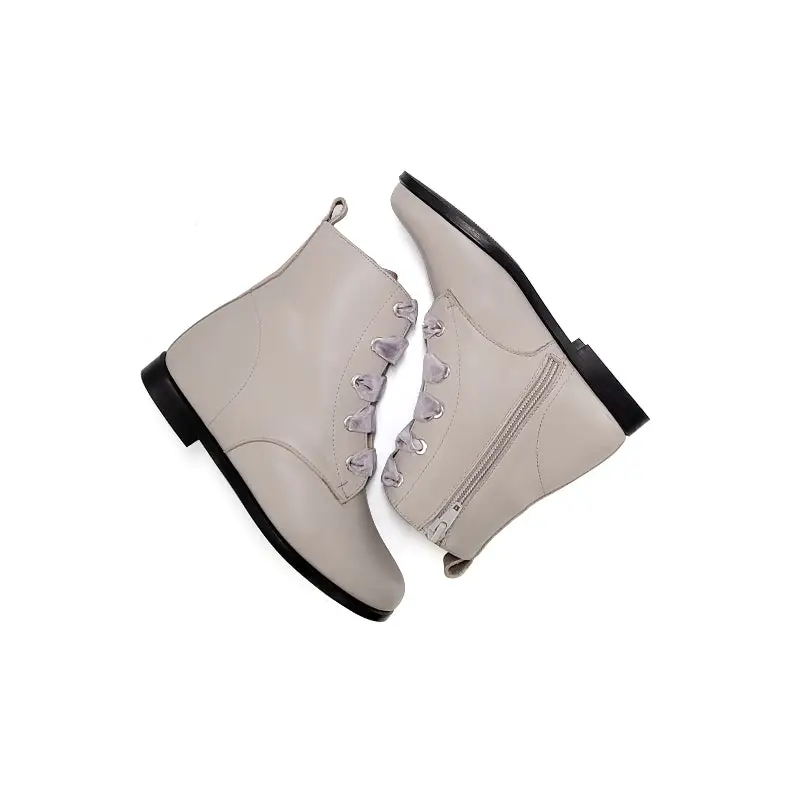 FINDING ALEX Mikey Oat Taupe Leather Lace Bootie - Image 2