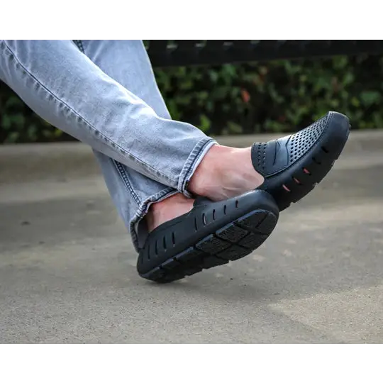 Floafers Country Club Black Asphalt Slip On (Mens) - Image 2