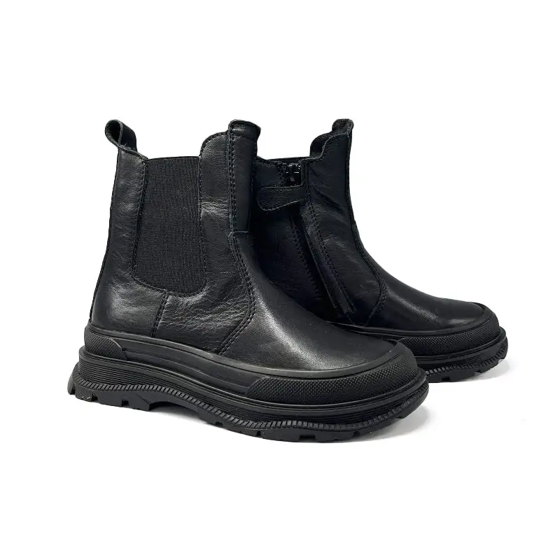 Froddo Black Lug Sole Bootie