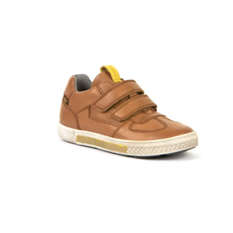 Froddo Brown Leather Double Velcro Sneaker