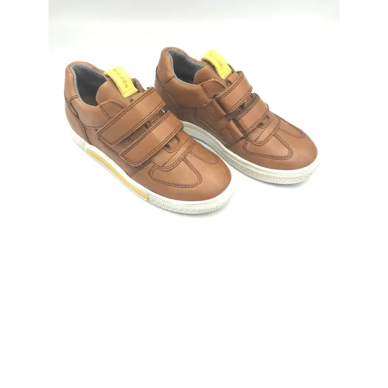 Froddo Brown Leather Double Velcro Sneaker - Image 3