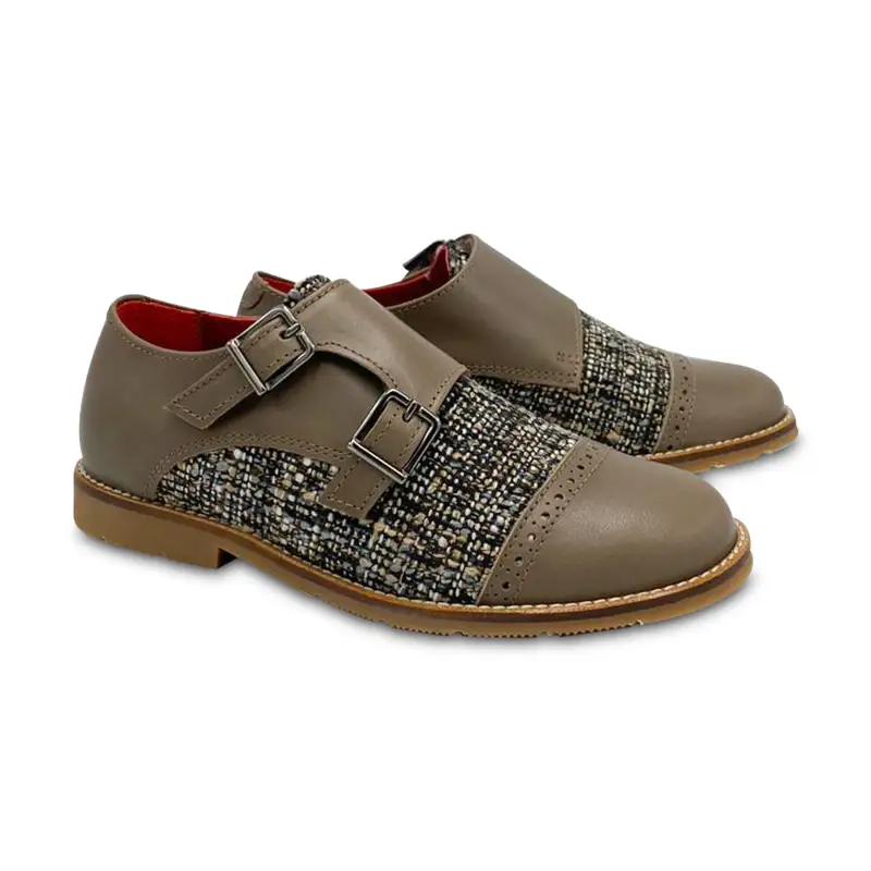 Geppettos Brown Tweed Double Munk Strap