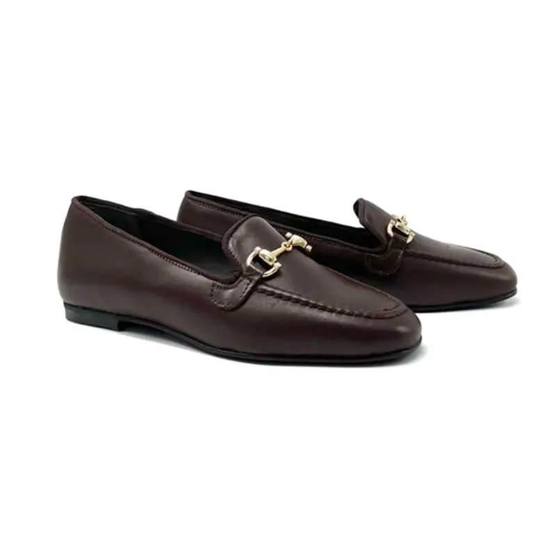 Geppettos Chocolate Brown Chain Slip On