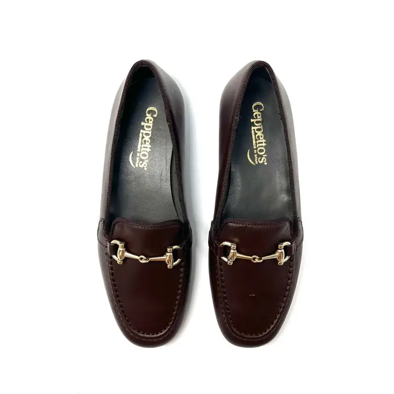 Geppettos Chocolate Brown Chain Slip On - Image 2