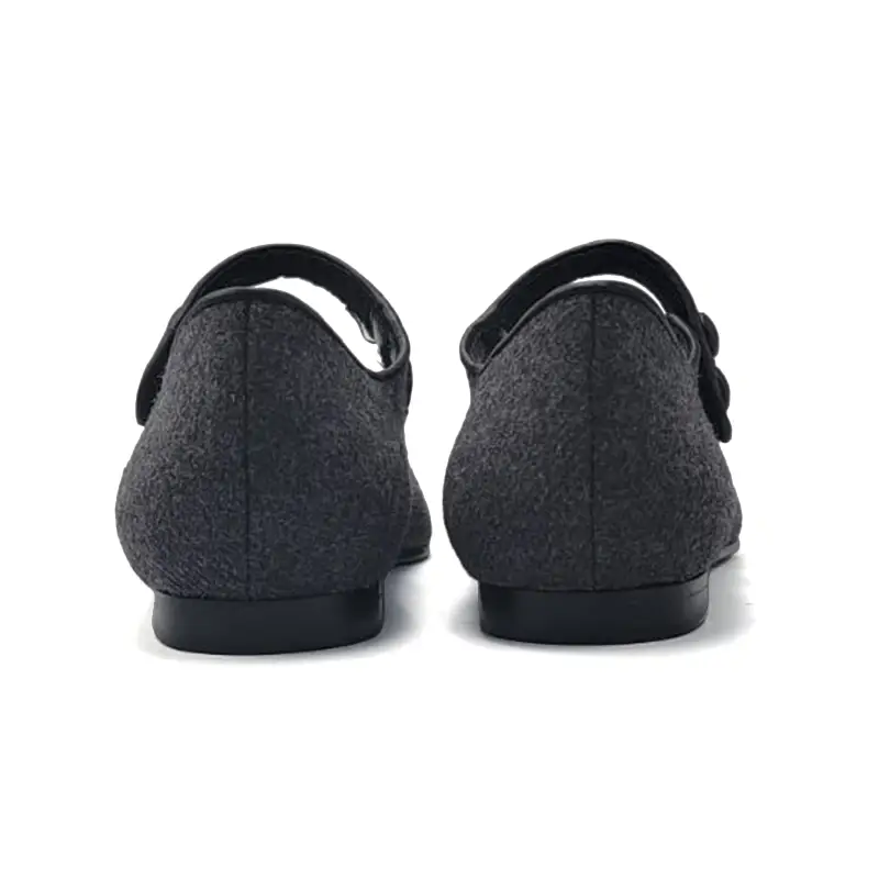 Geppettos Grey Flannel Pointy Mary Jane GP0567 - Image 3