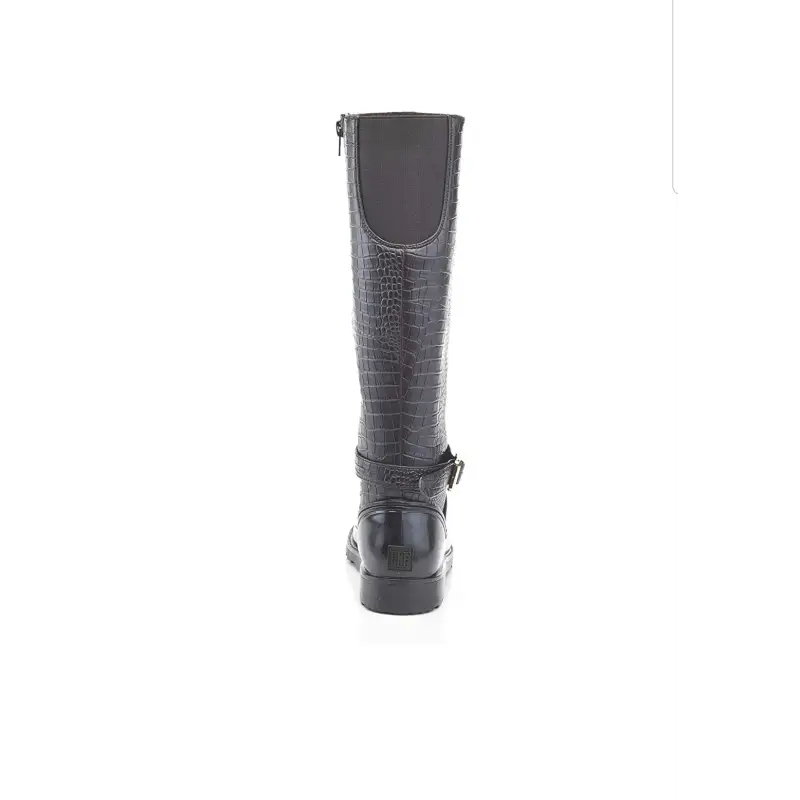 Henry Ferrera OMG Tall Fur Lined Snake Print Boot - Image 3