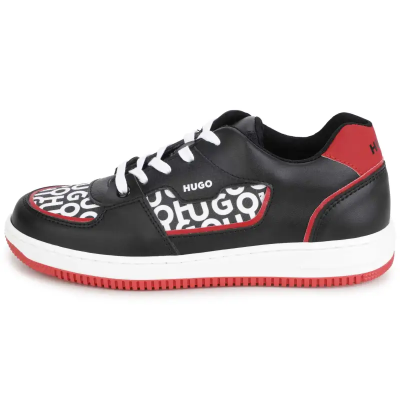 Hugo Black Red Lace Sneaker 29003 - Image 4