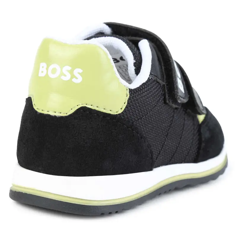 Hugo Boss Black & Green Velcro Sneaker J09201 - Image 5