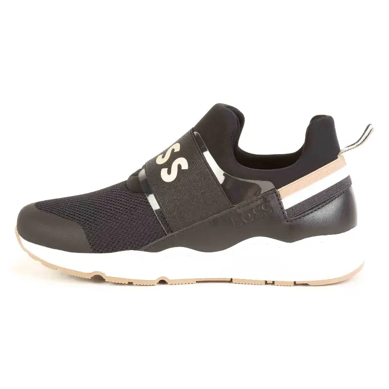 Hugo Boss Black & Tan Mesh Slip on Sneaker J29346 - Image 2
