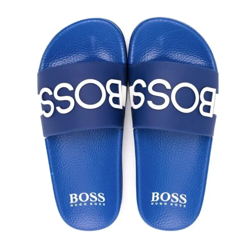 Hugo Boss Blue Logo Slide - Image 2