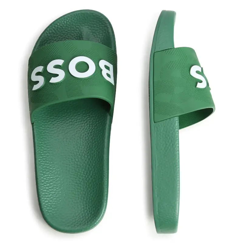 Hugo Boss Khaki Green Slides J50879 - Image 4