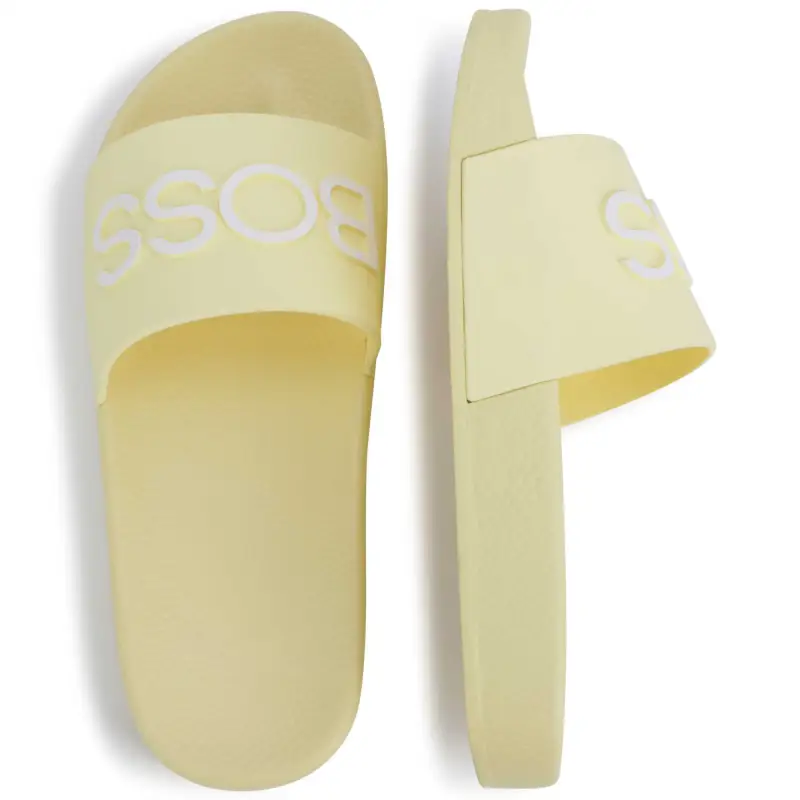 HUGO BOSS Pale Yellow Slide J29325 - Image 2