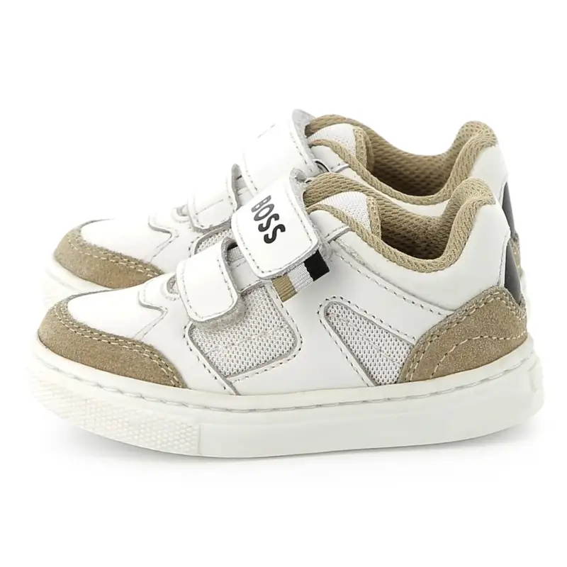 Hugo Boss White Camel  Velcro Sneaker - Image 2