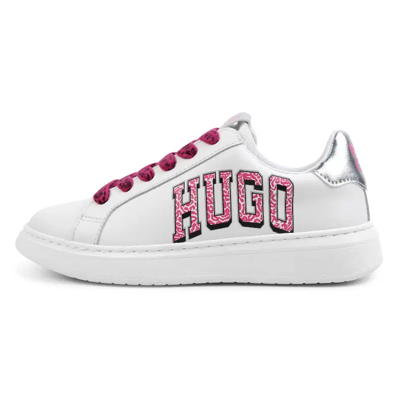 Hugo Boss White Pink Lace Sneaker G00254 - Image 7