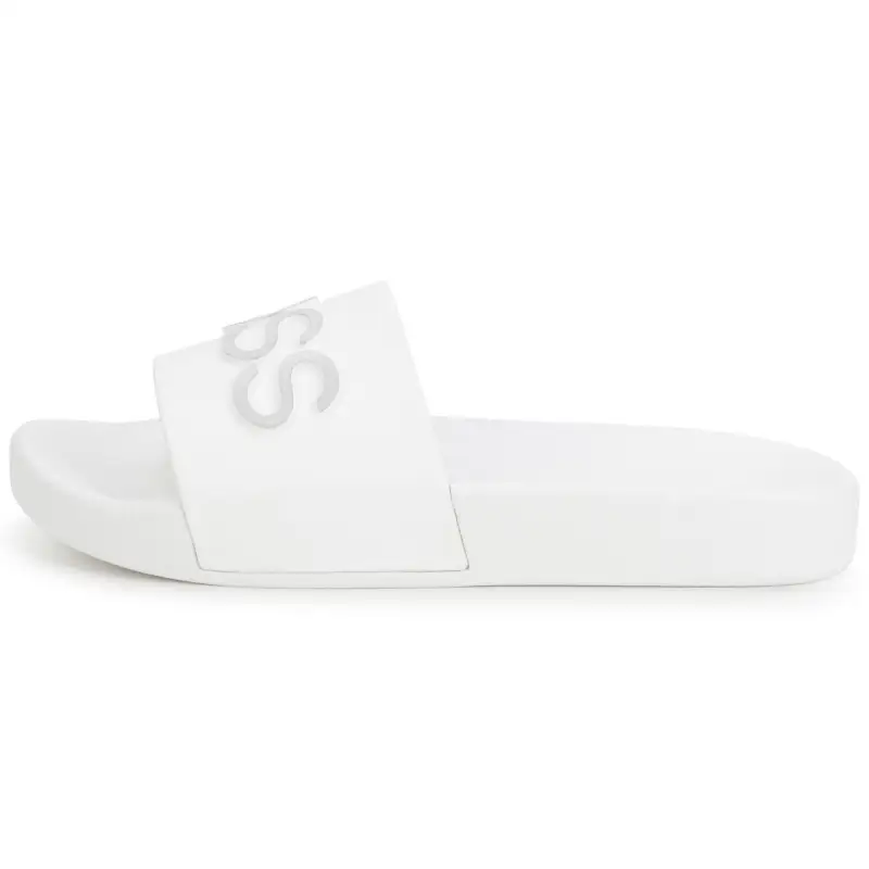 Hugo Boss White Silver Logo Slide J19079 - Image 3