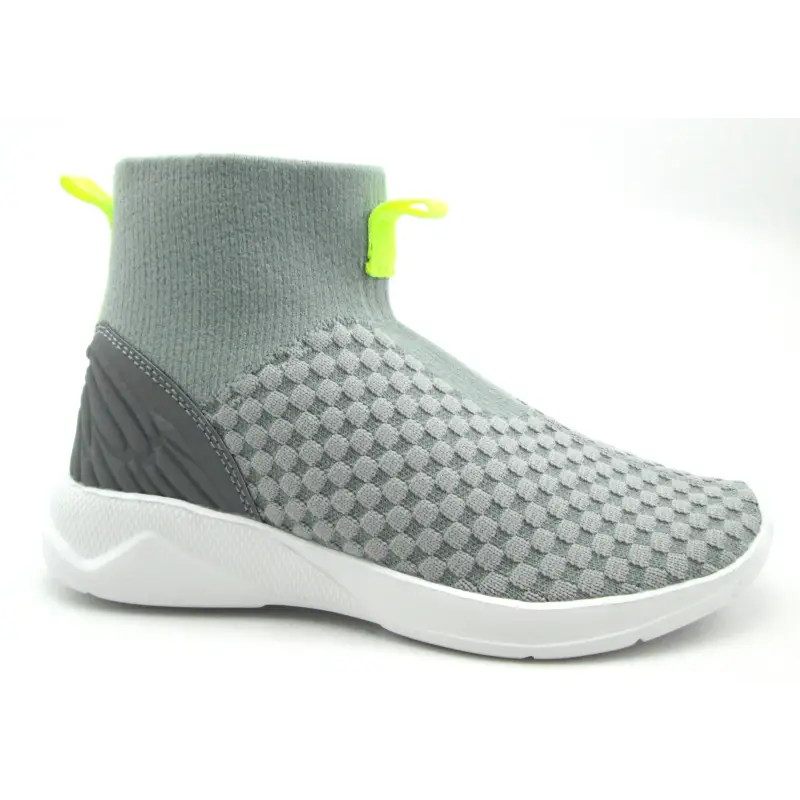Sync Grey Sock High Top Sneaker HY17E31D