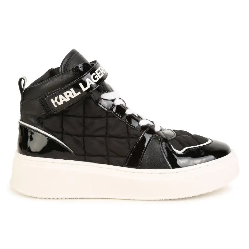 Karl Lagerfeld Black White Sneaker Z19116 - Image 2