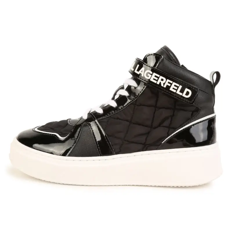 Karl Lagerfeld Black White Sneaker Z19116 - Image 6