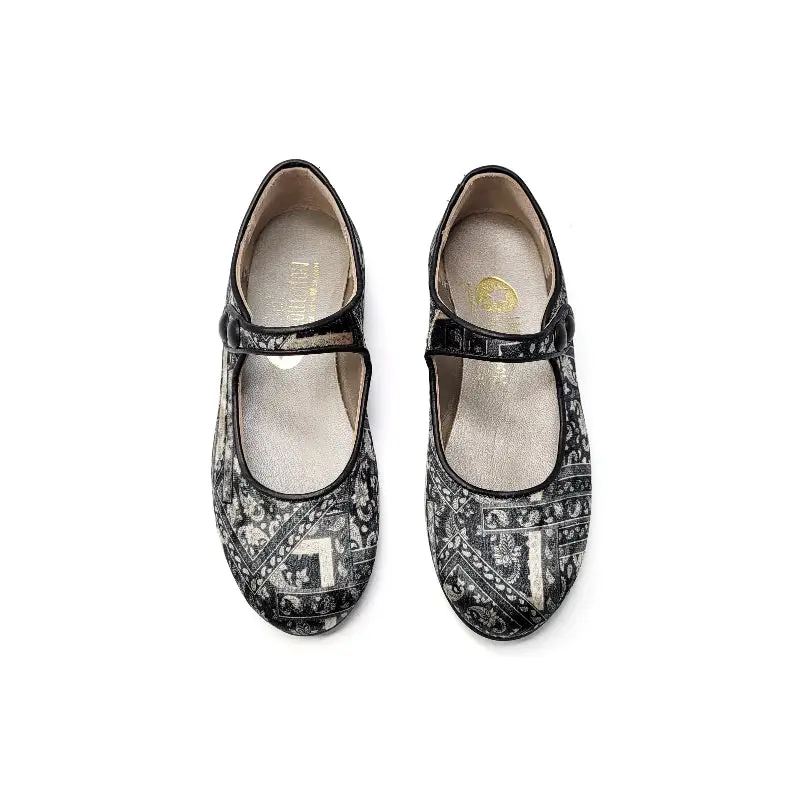 LMDI Black Paisley Design Mary Jane - Image 2