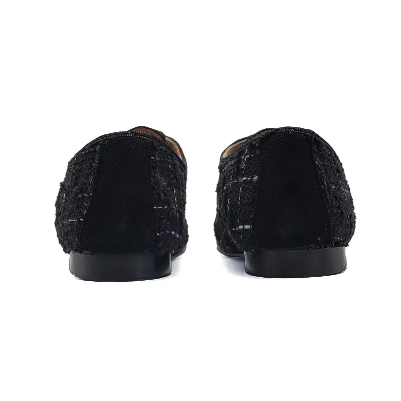 LMDI Blucher Black White Lace Dress Shoe - Image 3