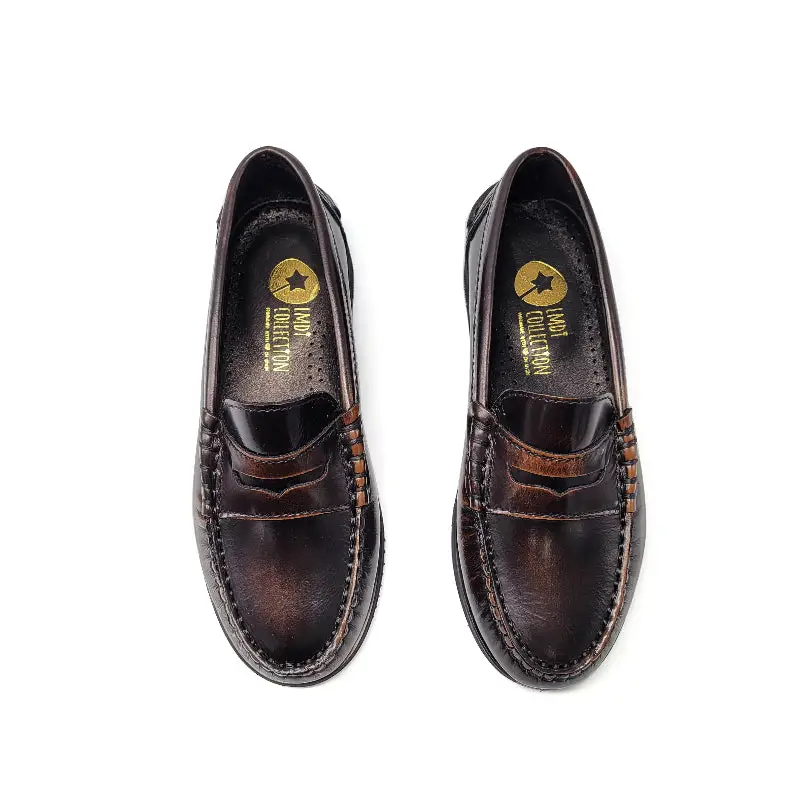 LMDI Brown Bordeaux Penny Loafer - Image 2