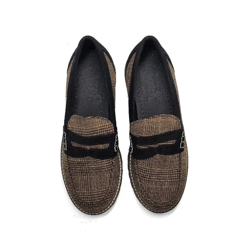 LMDI Castellano Dogtooth Plaid Rugged Loafer - Image 2