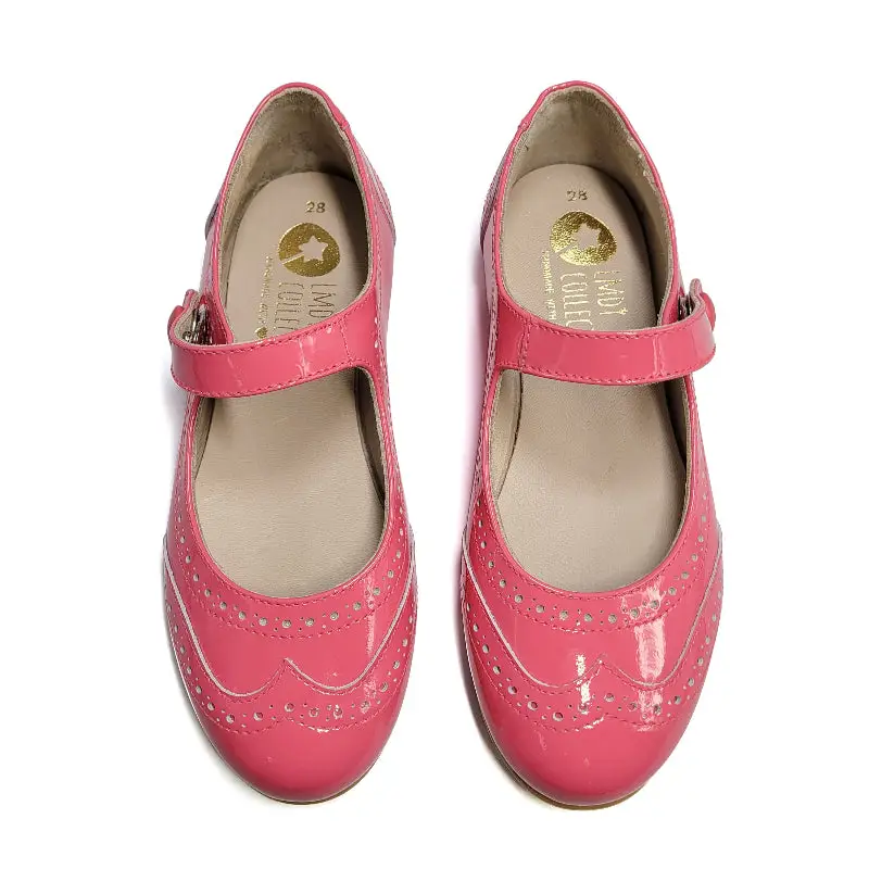 LMDI Doll Pink Punch Wingtip Mary Jane - Image 2
