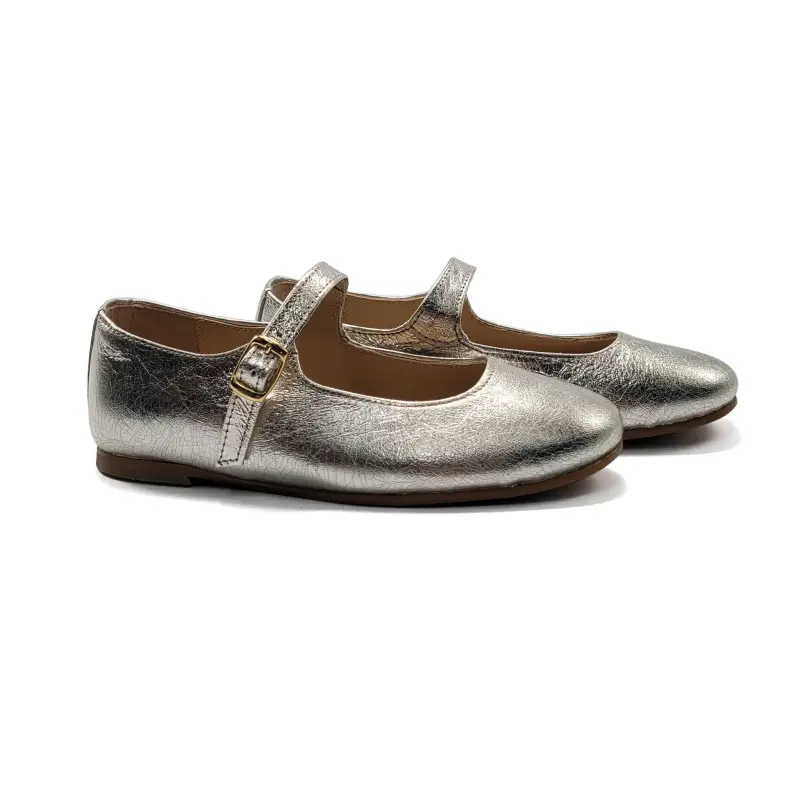LMDI Iria Silver Metallic Mary Jane
