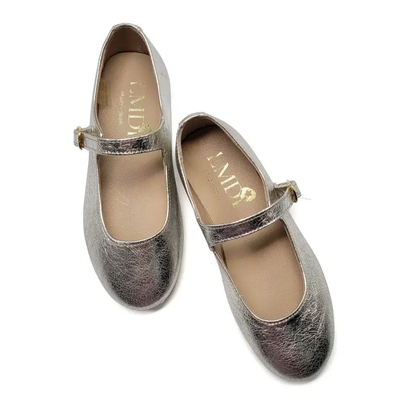 LMDI Iria Silver Metallic Mary Jane - Image 3