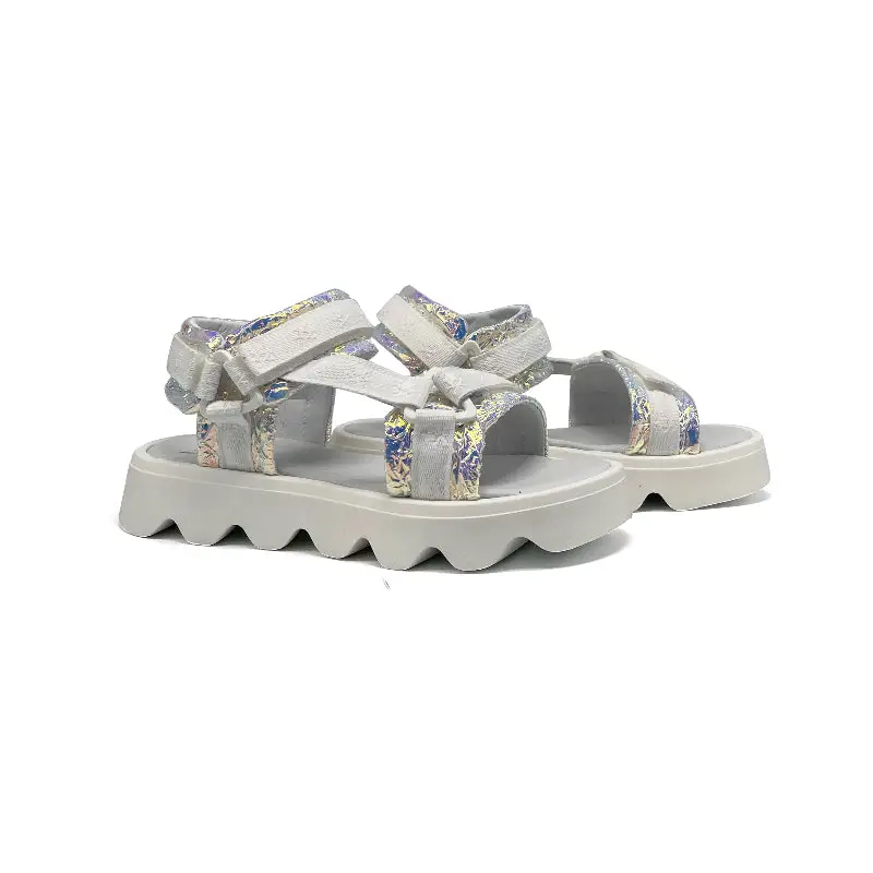 MAA Carry Silver Foil Velcro Sandal C430