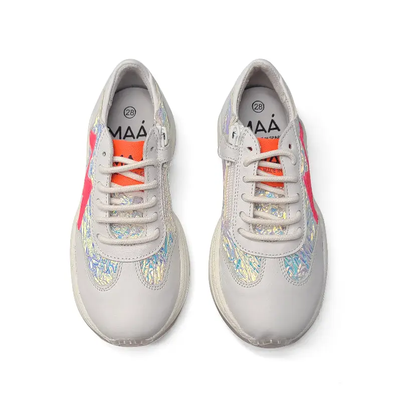 MAA Chunky Rainbow Foil Lace Sneaker - Image 2