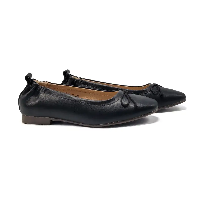 Mamelina Black Bow Ballet Flat - Image 2