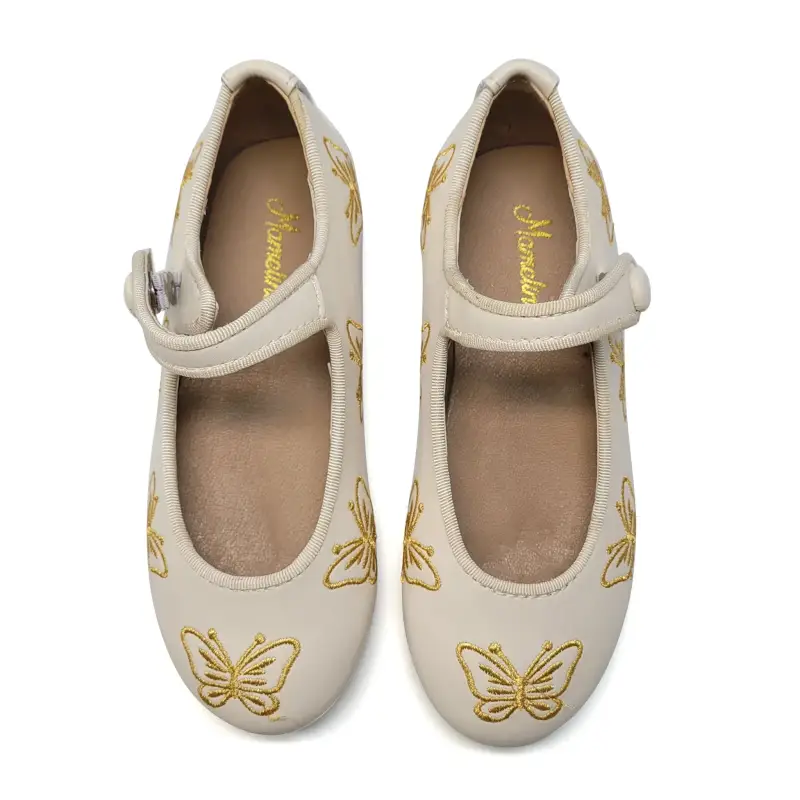 Mamelina Ivory Butterfly Mary Jane - Image 2