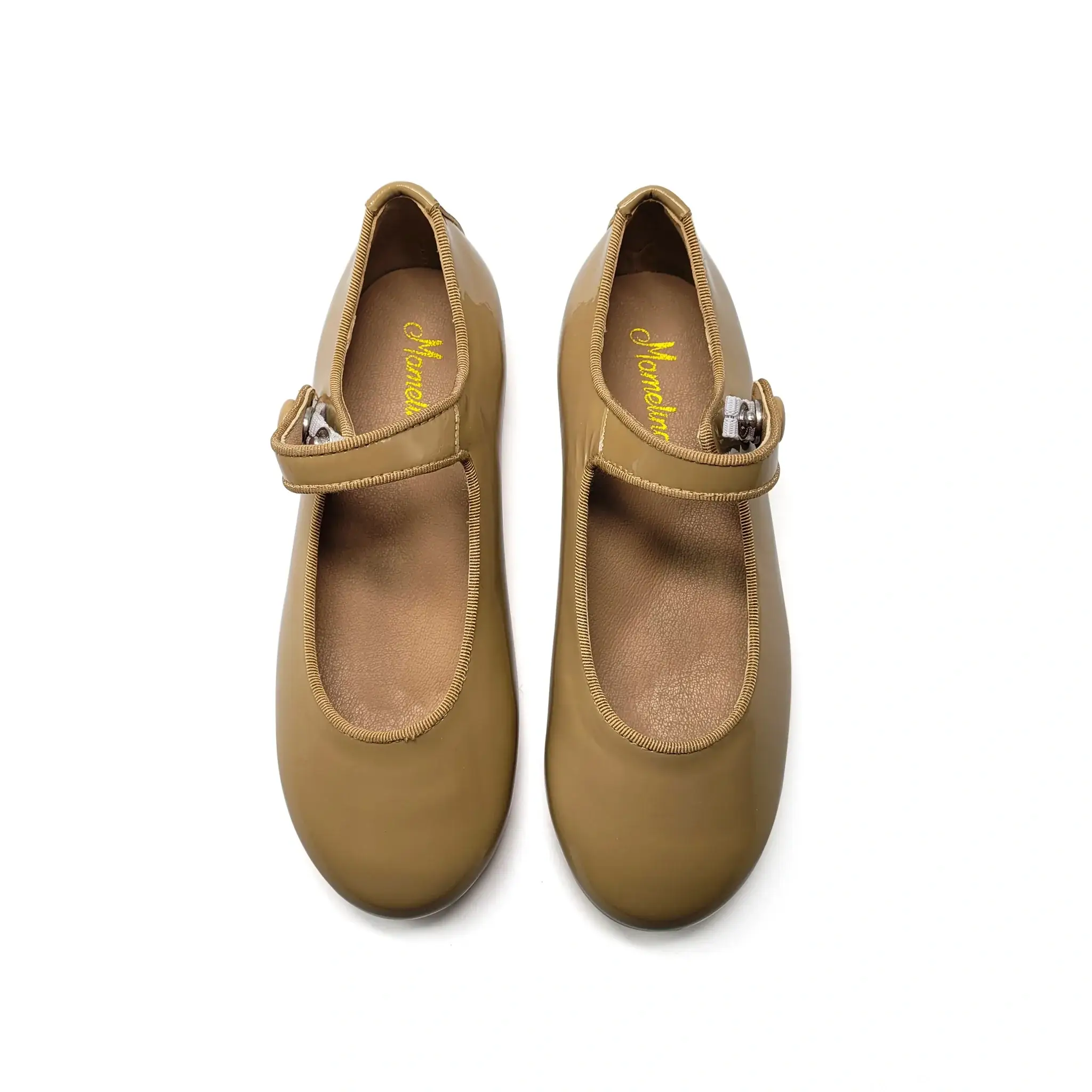 Mamelina Taupe Patent Mary Jane - Image 2