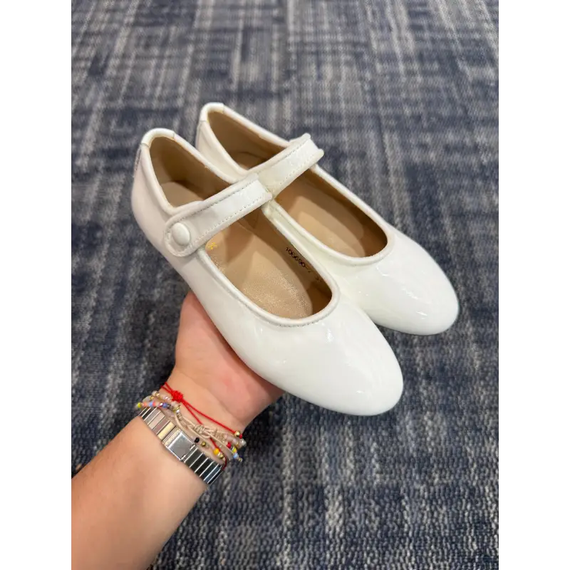 Mamelina White Patent Velvet Piping Mary Jane - Image 3