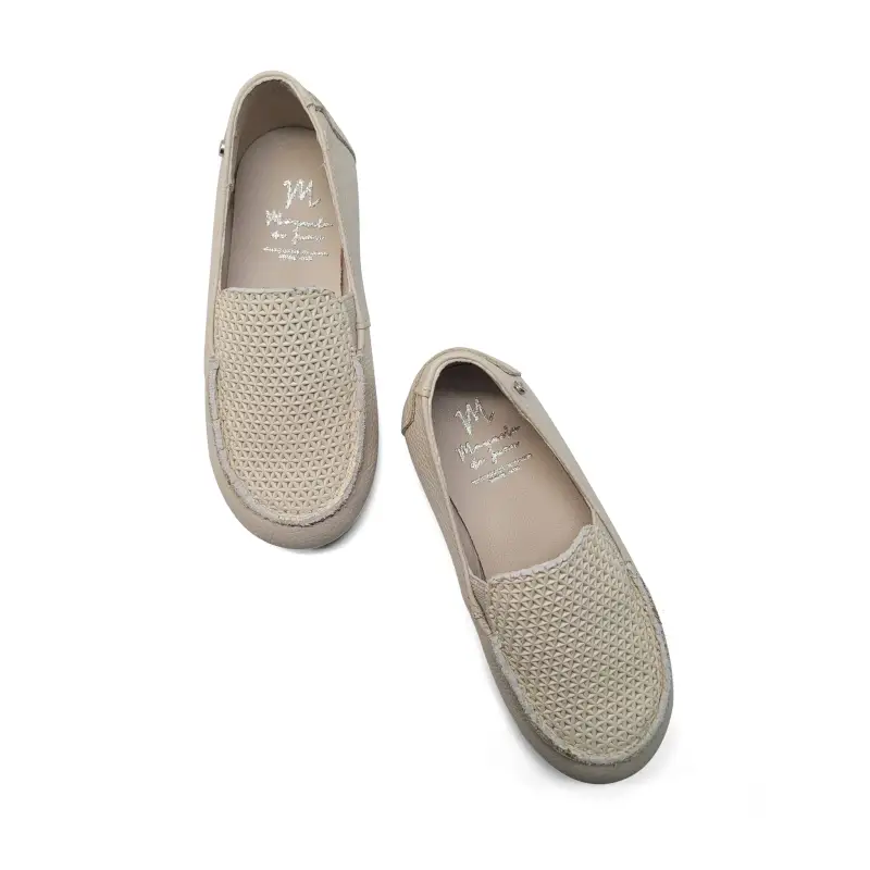 Manuela De Juan Amari Beige Smoking Shoe - Image 2