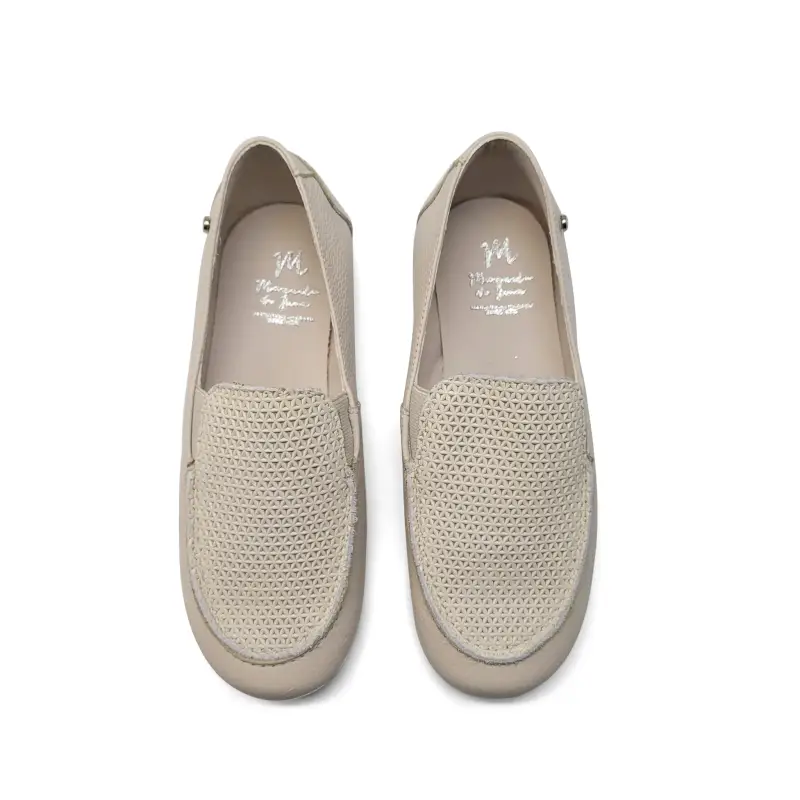 Manuela De Juan Amari Beige Smoking Shoe - Image 3