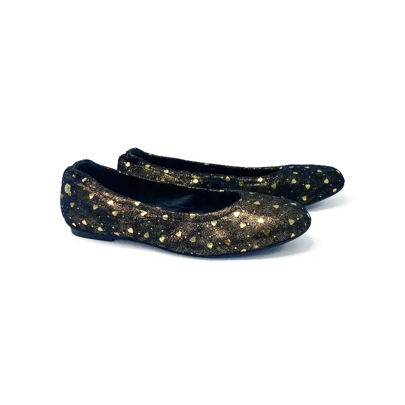 Manuela De Juan Gold Love Ballet Flat