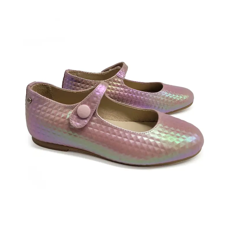 Manuela De Juan Guity Pink Iridescent Diamonds Mary Jane S2970