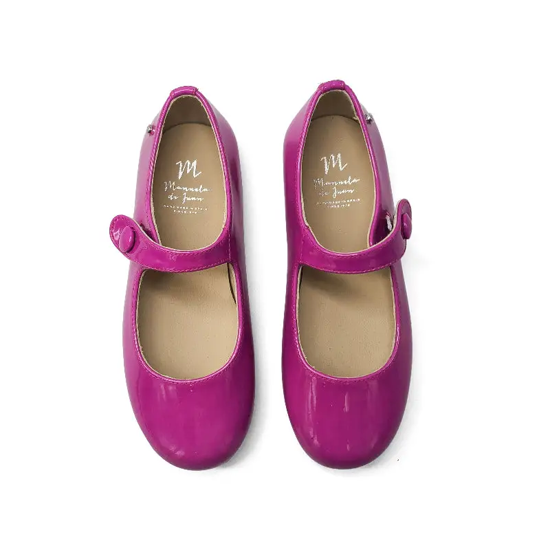 Manuela De Juan Magenta Patent Mary Jane - Image 2