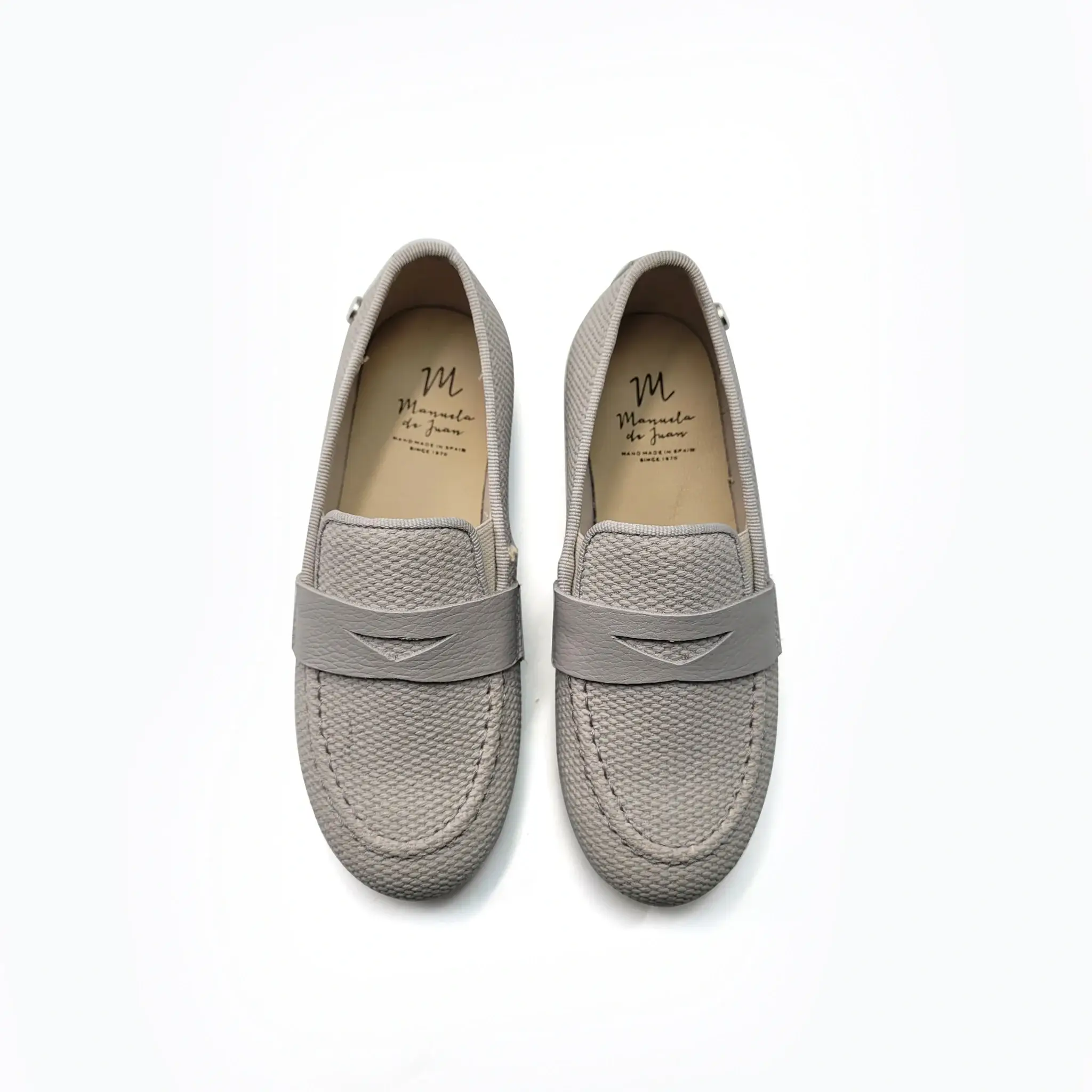 Manuela De Juan Miqueas Grey Gomme Penny Loafer - Image 2