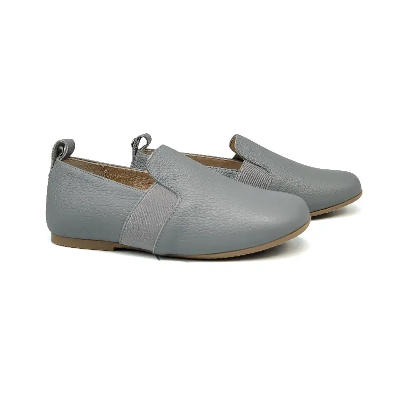 Manuela De Juan Richard Light Grey Pebble Smoking Shoe S2977
