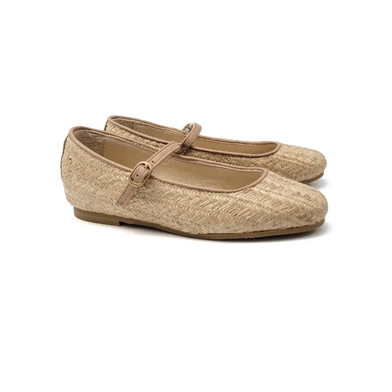 Manuela De Juan Tan Natural Basket Mary Jane S2862 SADE