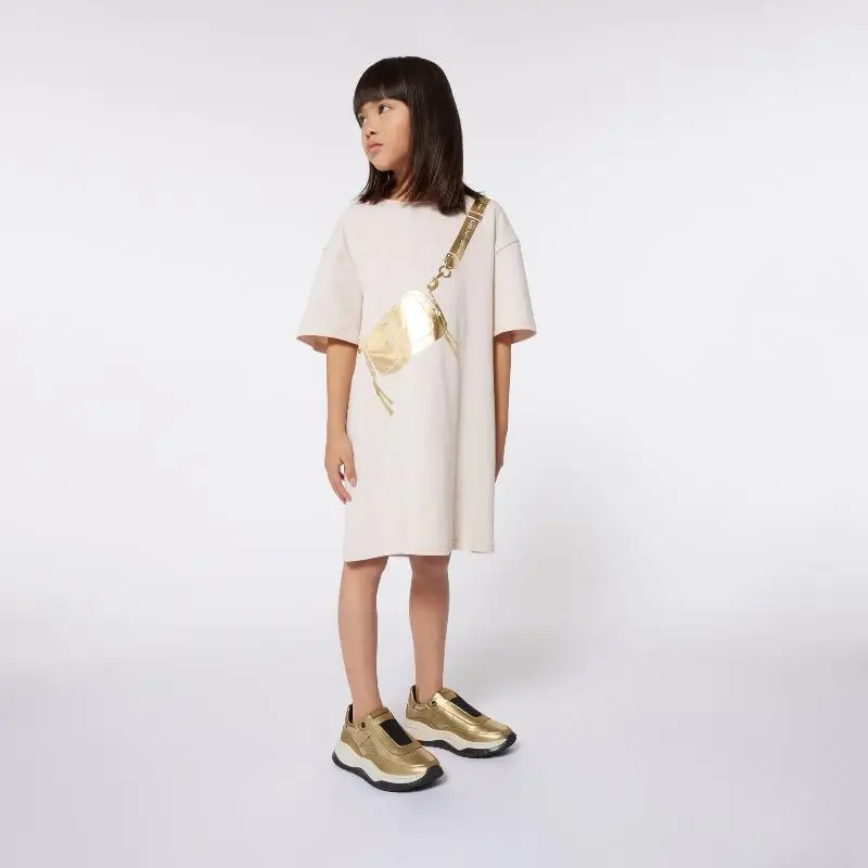 Marc Jacobs Gold Tone Chunky Slip on Sneaker - Image 2