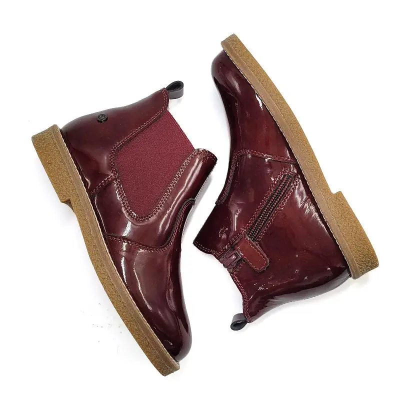 Naturino Arthur Burgundy Patent Bootie - Image 2
