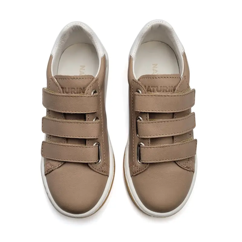 Naturino Cliff Taupe Velcro Sneaker - Image 2