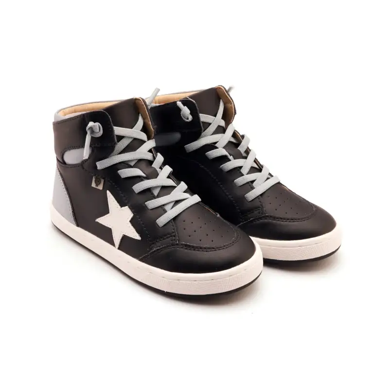 Oldsoles Dusty Blue High Top No Tie Sneaker